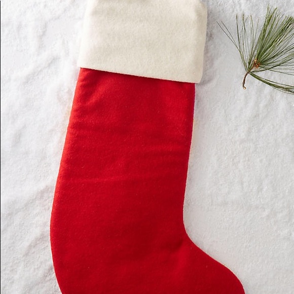 NWT Anthropologie Embroidered Christmas Stocking - Picture 4 of 4